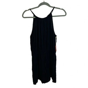 NWT MOSSIMO BLACK CRINKLE ROMPER
